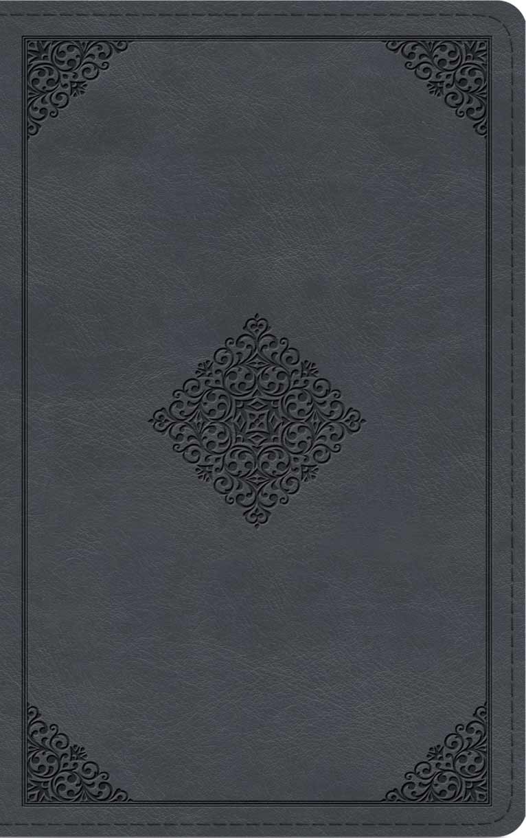 ESV Large Print Thinline Bible (TruTone, Azurite Blue, Ornament Design)