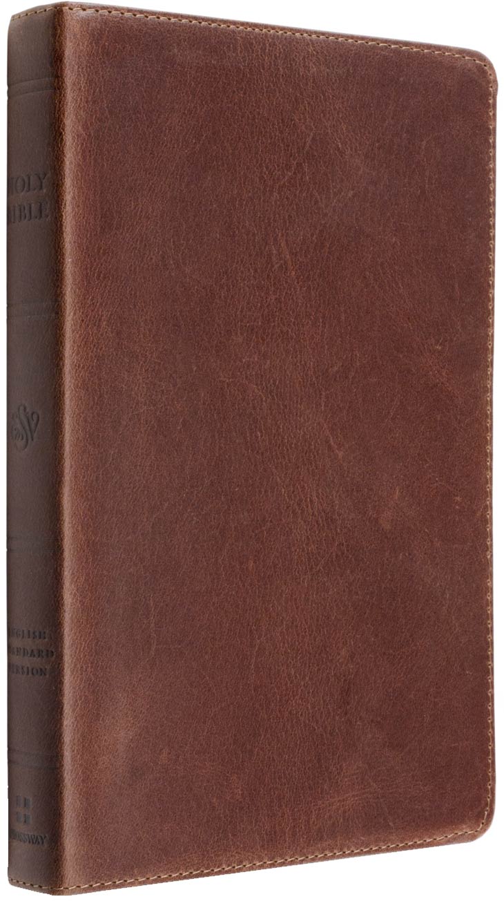 ESV Thinline Bible (Full Grain Leather, Deep Brown)
