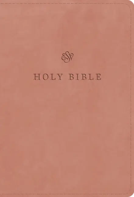 ESV Large Print Compact Bible (TruTone, Blush Rose)