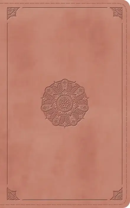 ESV Thinline Bible (TruTone, Blush Rose, Emblem Design)