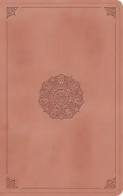 ESV Thinline Bible (TruTone, Blush Rose, Emblem Design)
