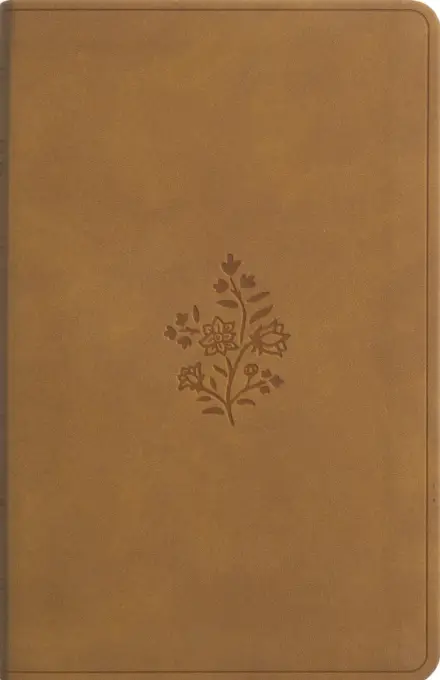 ESV Premium Gift Bible, TruTone, Nubuck Caramel, Wildflower Design