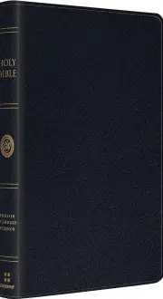 ESV Large Print Thinline Bible (Genuine Leather, Black)