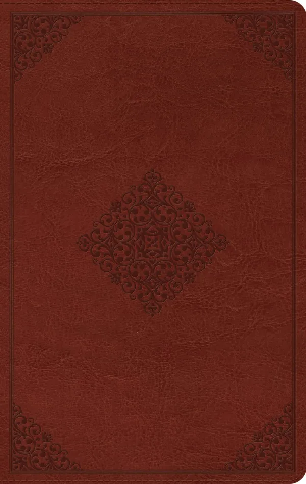 ESV Large Print Value Thinline Bible (TruTone, Tan, Ornament)