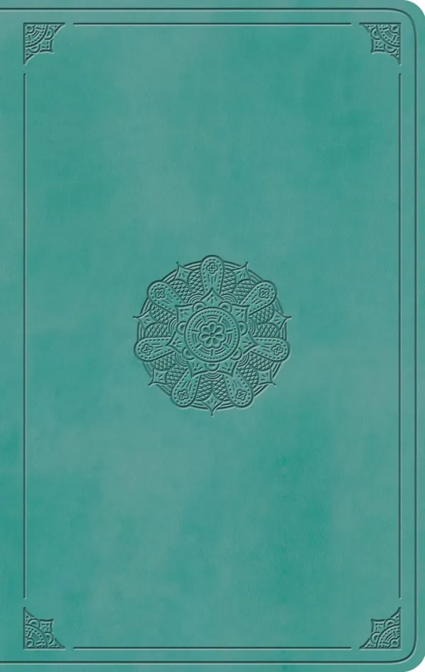 ESV Large Print Value Thinline Bible (TruTone, Turquoise, Emblem)