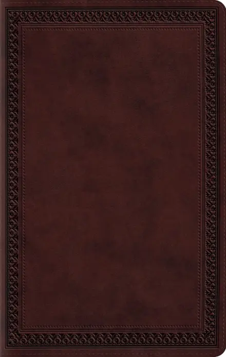 ESV Large Print Value Thinline Bible (TruTone, Mahogany, Border)