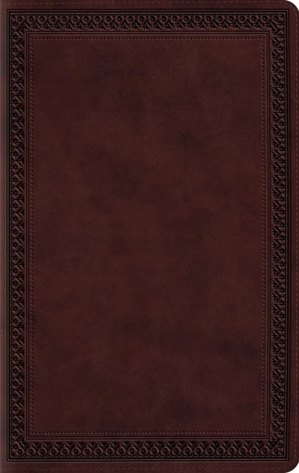 ESV Large Print Value Thinline Bible (TruTone, Mahogany, Border)