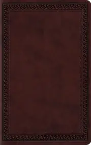 ESV Large Print Value Thinline Bible (TruTone, Mahogany, Border)