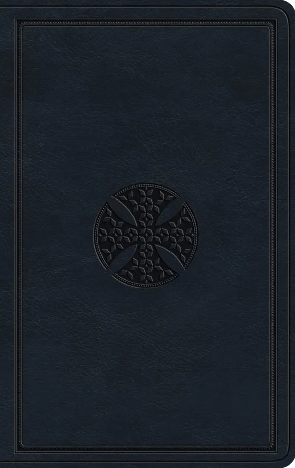 ESV Large Print Value Thinline Bible (TruTone, Navy, Mosaic Cross)