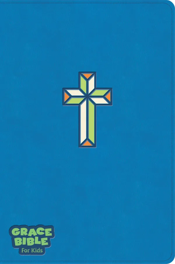 CSB Grace Bible for Kids, Blue LeatherTouch (Dyslexia Friendly)