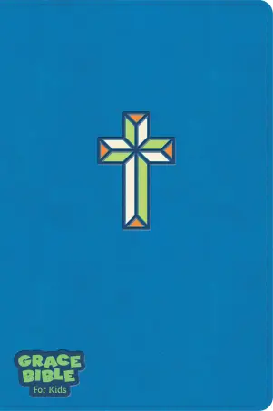 CSB Grace Bible for Kids, Blue LeatherTouch (Dyslexia Friendly)