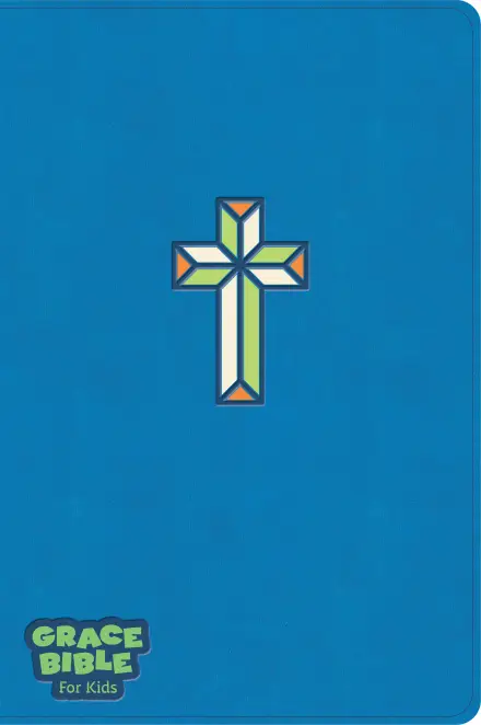 CSB Grace Bible for Kids, Blue LeatherTouch (Dyslexia Friendly)