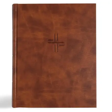 CSB Notetaking Bible, Expanded Reference Edition, Brown LeatherTouch Over Board