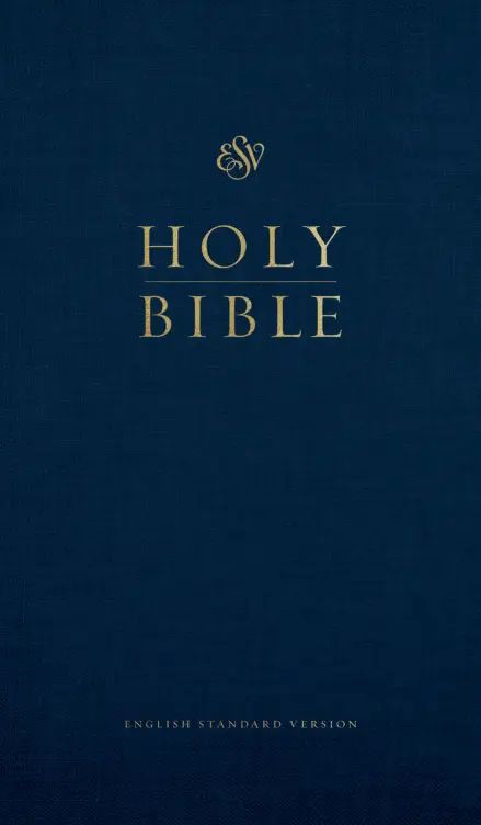 ESV Church Bible, Large Print (Hardcover, Blue)