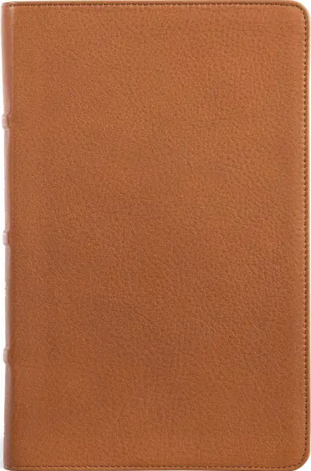 CSB Single-Column Personal Size Bible, Saddle Genuine Leather