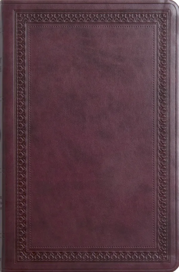 ESV Premium Gift Bible, TruTone, Mahogany, Border Design