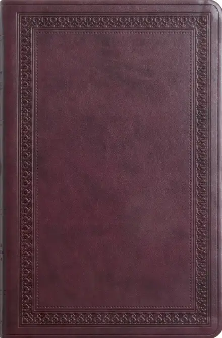 ESV Premium Gift Bible, TruTone, Mahogany, Border Design