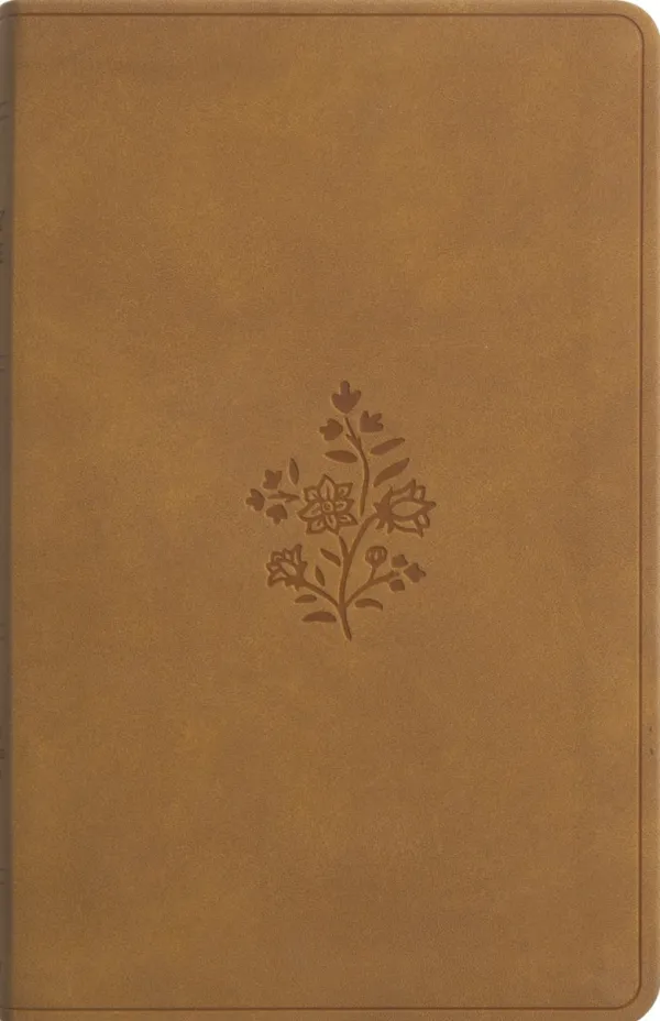 ESV Premium Gift Bible, TruTone, Nubuck Caramel, Wildflower Design