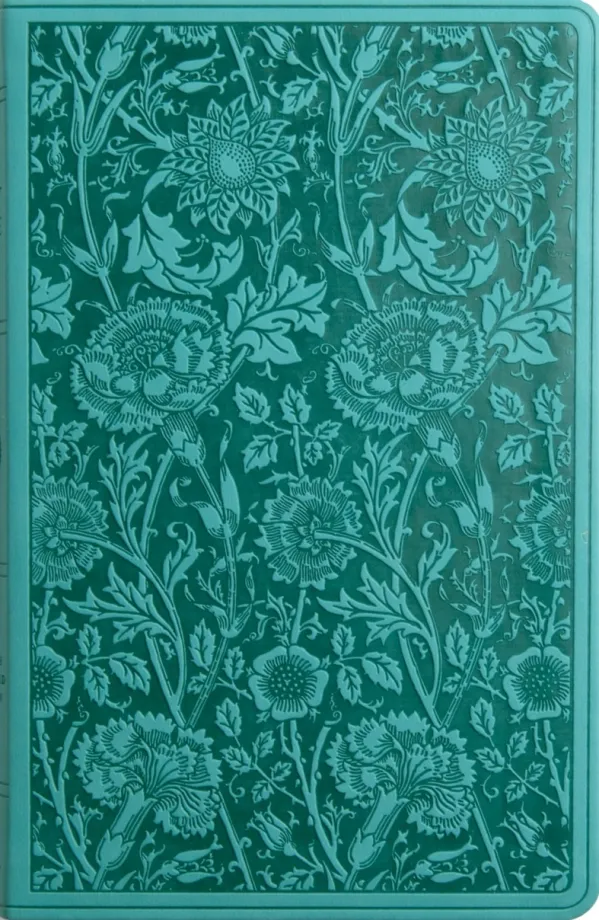 ESV Premium Gift Bible, TruTone, Teal, Floral Design