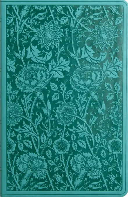 ESV Premium Gift Bible, TruTone, Teal, Floral Design