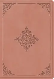 ESV Value Large Print Compact Bible, TruTone, Blush Rose, Fleurdelis Design