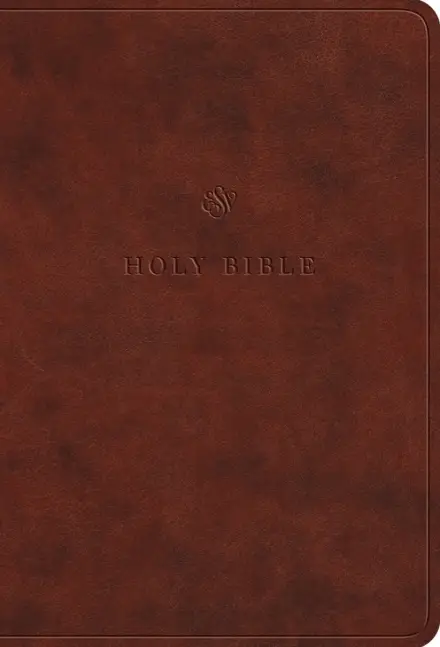 ESV Value Large Print Compact Bible, TruTone, Chestnut