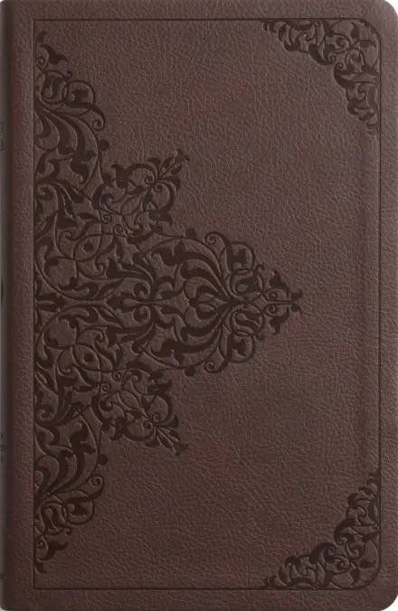 ESV Value Thinline Bible, TruTone, Chestnut, Filigree Design