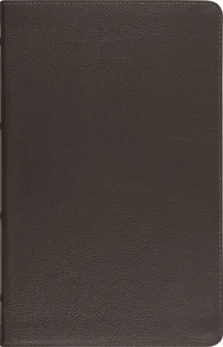 ESV Thinline Bible, Red Letter, Buffalo Leather, Deep Brown