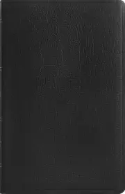 ESV Thinline Bible, Red Letter, Genuine Leather, Black