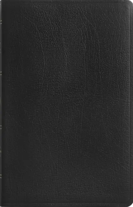 ESV Thinline Bible, Red Letter, Genuine Leather, Black