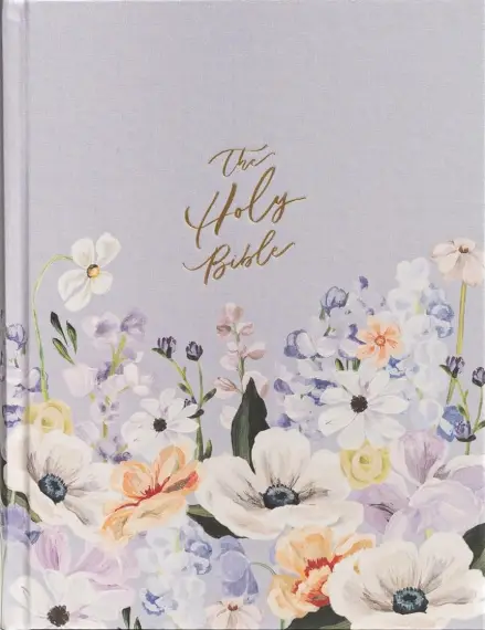 CSB Notetaking Bible, Large Print Hosanna Revival Edition, Lavender/Peach Cloth Over Board