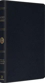 ESV Large Print Thinline Bible (Genuine Leather, Black)