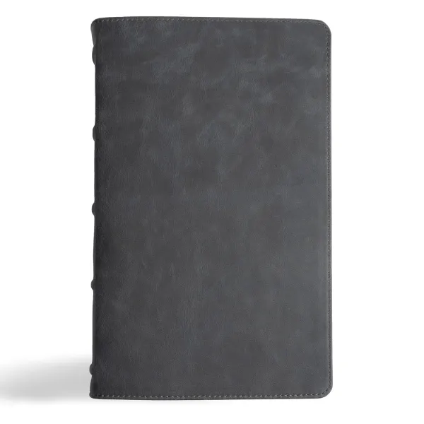 CSB Single-Column Personal Size Bible: Holman Handcrafted Collection, Premium Marbled Slate Calfskin
