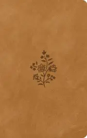 ESV Large Print Value Thinline Bible (TruTone, Nubuck Caramel, Wildflower)