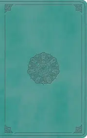 ESV Large Print Value Thinline Bible (TruTone, Turquoise, Emblem)