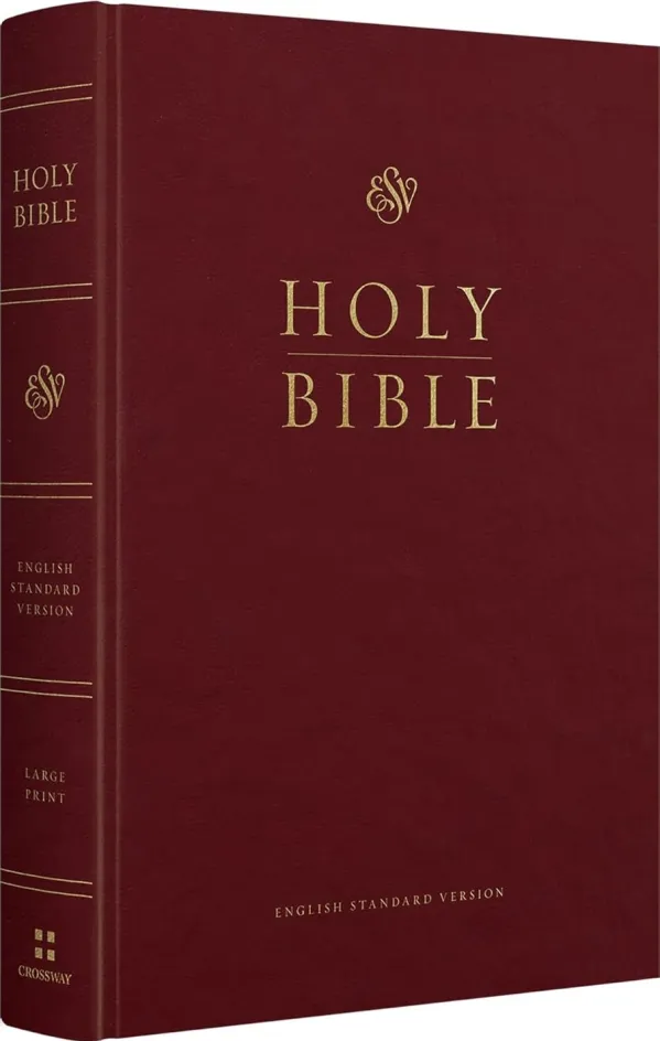 ESV Pew and Worship Bible, Large Print (Hardover, Burgundy)