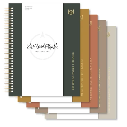 CSB She Reads Truth Spiral-Bound Notetaking Bible, Five-Volume Set