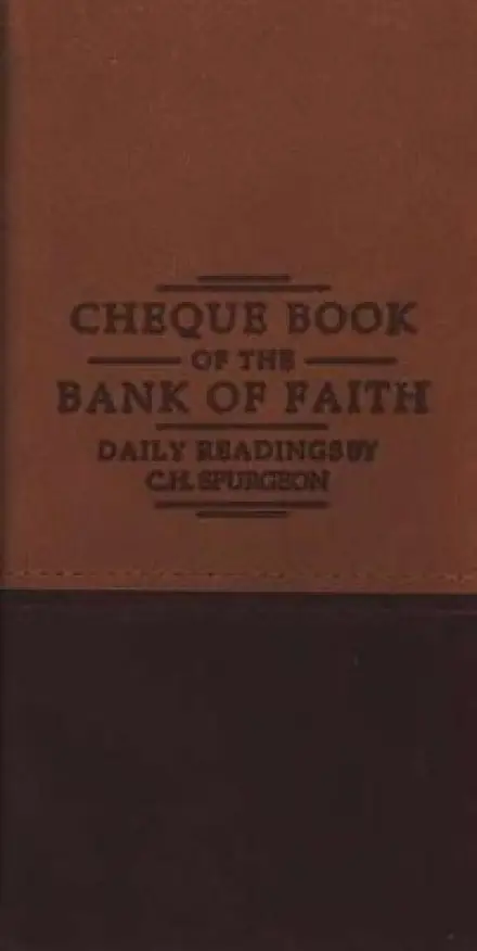 Chequebook of the Bank of Faith - Tan / Burgundy