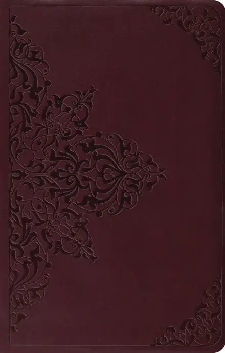 ESV Premium Gift Bible, TruTone Chestnut Filigree Design