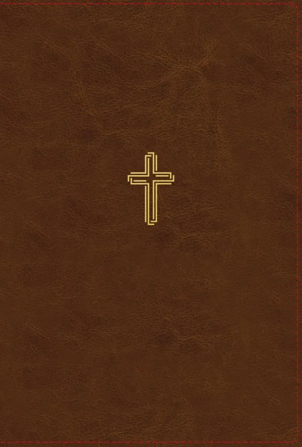 NASB Thinline Bible, Large Print, Leathersoft, Brown