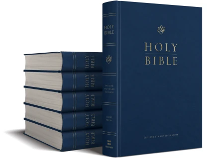 ESV Pew and Worship Bible, Large Print, Blue (Case of 12)