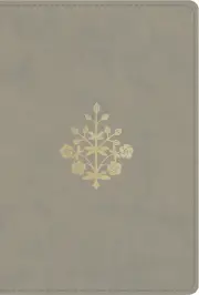 ESV Large Print Compact Bible (TruTone, Stone, Branch Design)