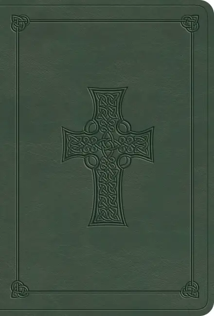 ESV Value Large Print Compact Bible (TruTone, Quiet Forest, Celtic Cross Design)